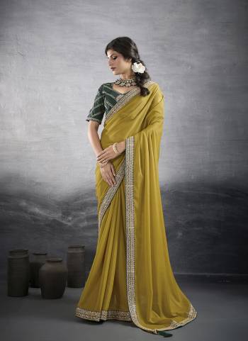Looking These Fastival Wear Saree in Fine Colored.These Saree Are Star Georgette And Blouse is Fabricated On Banglori Silk.Its Beautified With Designer Embroidery Work Lace Border And Blouse.