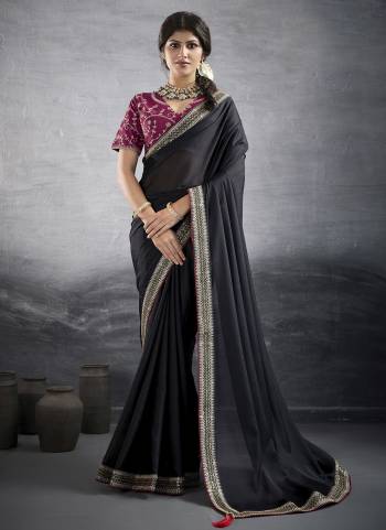 Looking These Fastival Wear Saree in Fine Colored.These Saree Are Star Georgette And Blouse is Fabricated On Banglori Silk.Its Beautified With Designer Embroidery Work Lace Border And Blouse.