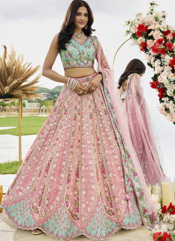 Looking This Party Wear Fine Color Fancy Heavy Designer Choli And Lahenga Fabriced On Tissue And Dupatta Net In Fabricated Beautified With Attrective Designer Heavy Sequance,Multy Thread  Embroidery Work. Buy Now.