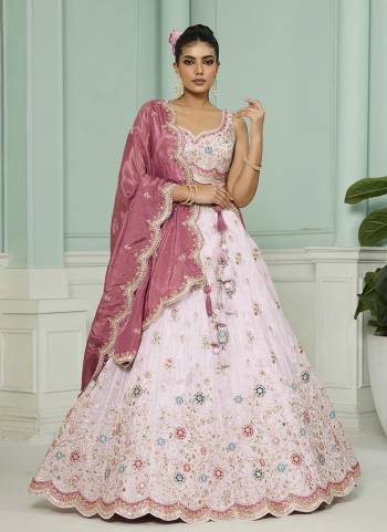 Looking This Party Wear Fine Color Fancy Heavy Designer Choli And Lahenga Fabriced On Tissue And Dupatta Tissue In Fabricated Beautified With Attrective Designer Heavy Sequance,Multy Thread  Embroidery Work. Buy Now.