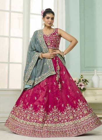 Looking This Party Wear Fine Color Fancy Heavy Designer Choli And Lahenga Fabriced On Cosmos Silk And Dupatta Cosmos Silk In Fabricated Beautified With Attrective Designer Heavy Sequance,Multy Thread  Embroidery Work. Buy Now.