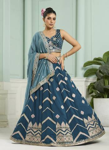 Atrractive This Party Wear Fine Color Fancy Heavy Designer Choli And Lahenga Fabriced On Silk And Dupatta Silk In Fabricated Beautified With Attrective Designer Heavy Sequance,Multy Thread  Embroidery Work. Buy Now.
