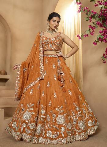 Atrractive This Party Wear Fine Color Fancy Heavy Designer Choli And Lahenga Fabriced On Tissue And Dupatta Tissue In Fabricated Beautified With Attrective Designer Heavy Sequance,Multy Thread  Embroidery Work. Buy Now.