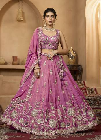 Atrractive This Party Wear Fine Color Fancy Heavy Designer Choli And Lahenga Fabriced On Tissue And Dupatta Tissue In Fabricated Beautified With Attrective Designer Heavy Sequance,Multy Thread  Embroidery Work. Buy Now.