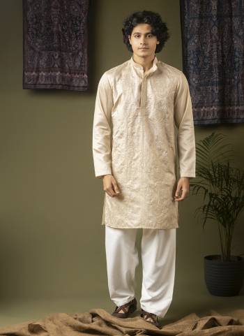 For A festive And Party Wear,Attractive These Readymade Kurta With Payjama in Fine Colored.These Kurta is Fabricated On Silk And Art Silk Bottom With Heavy Designer Embroidery Work.Buy Now.
