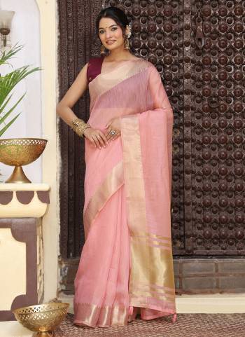 Looking These Fastive And Party Wear Saree in Fine Colored.These Saree And Blouse is Fabricated On Cotton.Its Beautified With Heavy Weaving Pallu Border Designer.