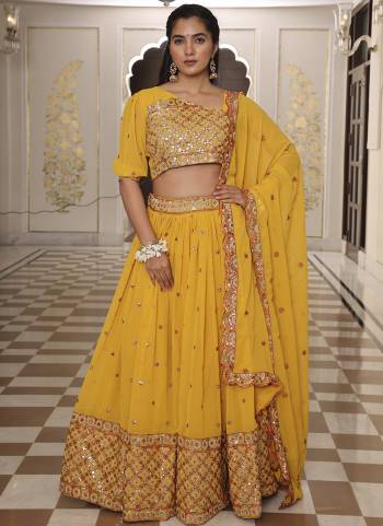 Looking These Party Wear Lehenga Choli in Fine Colored.These Lehenga Are Georgette, Choli Are Georgette And Dupatta Are Fabricated On Georgette Pair.Its Beautified With Designer Embroidery Work.