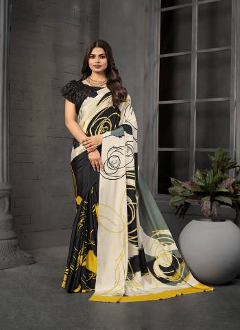 Attractive These Fastive And Party Wear Saree in Fine Colored.These Saree And Blouse is Fabricated On Malai Crepe Silk.Its Beautified With Designer Digital Printed.