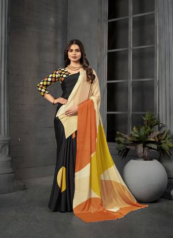 Attractive These Fastive And Party Wear Saree in Fine Colored.These Saree And Blouse is Fabricated On Malai Crepe Silk.Its Beautified With Designer Digital Printed.