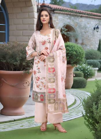 Attrective These Beautiful Looking Readymade Suits.These Top And Bottom Are Linen And Dupatta Are Tabby Chiffon Fabricated.Its Beautified  With Disigner Digital Foil Printed.
