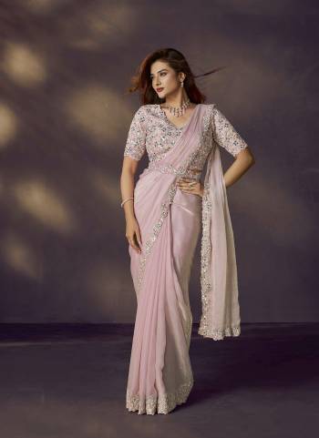 Look Attrective These Designer Party Wear Ready To Wear Saree With Blouse in Fine Colored.These Saree Are Two Tone Satin Silk And Blouse Satin Silk is Fabricated.Its Beautified Solid,Heavy Fancy Desiger Embroidery With Hand Work .