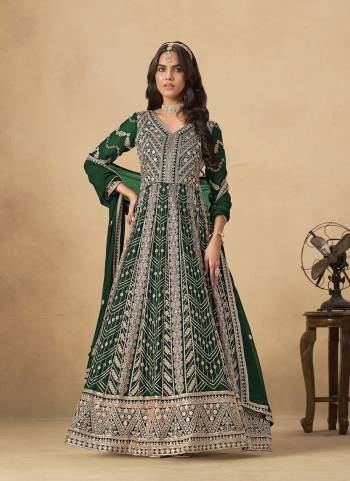 Looking These Beautiful Party Wear Fine Color Anarkali Suits.These Top Are Faux Georgette And Dupatta Are Faux Georgette And Bottom Santoon Fabricated.Its Beautified With Heavy Designer Embroidery Work.