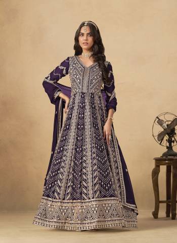 Looking These Beautiful Party Wear Fine Color Anarkali Suits.These Top Are Faux Georgette And Dupatta Are Faux Georgette And Bottom Santoon Fabricated.Its Beautified With Heavy Designer Embroidery Work.