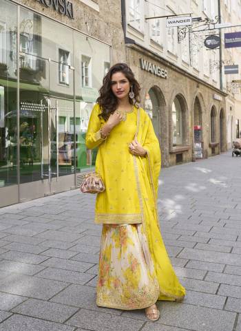 Attractive These Party Wear Free Size Stitched Plazzo Suit in Fine Colored Pair With Dupatta.These Top And Dupatta Are Chinon And Bottom Are Silk And Pair With Santoon Inner.Its Beautified With Designer Embroidery Work,Printed.