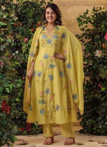 Looking These Suit in Fine Colored Pair With Bottom And Dupatta.These Top Are Viscose Chanderi And Bottom Are Fabricated On Viscose Chanderi Pair With Viscose Chanderi Dupatta.Its Beautified With Designer Embroidery Work.