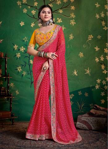 Garb These Party Wear Saree in Fine Colored.These Saree Are Georgette And Blouse is Fabricated On Georgette Pair.Its Beautified With Printed Designer With Embroidery Work Lace Border And Blouse.