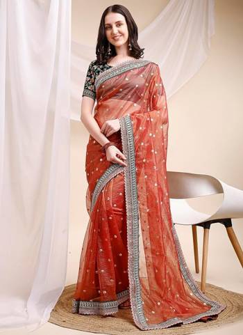 Looking These Party Wear Saree in Fine Colored.These Saree Are Banarasi Crush And Blouse is Fabricated On Banglori Satin.Its Beautified With Designer Thread,Sequance Embroidery Work.