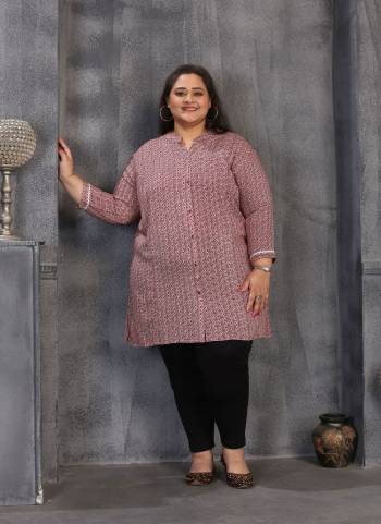 Grab These Beautiful Looking Readymade Big SizeTop.These Top is Fabricated On Rayon.Its Beautified With Designer Printed.