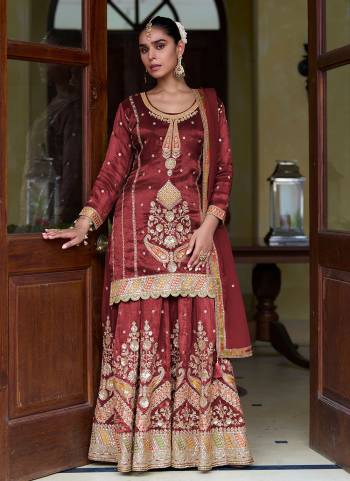 Looking These Party Wear Designer Skirt Suit in Fine Colored Pair With Bottom And Dupatta.These Top And Bottom Are Fabricated On Simmer Silk Pair With Tabby Silk Dupatta.Its Beautified With Designer Heavy Embroidery With Hand Work.