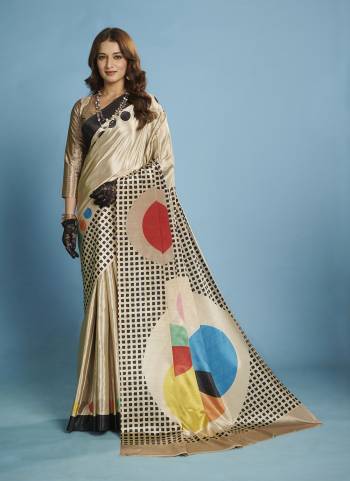 Attractive These Fastive And Party Wear Saree in Fine Colored.These Saree And Blouse is Fabricated On Malai Crepe Silk.Its Beautified With Designer Digital Printed.