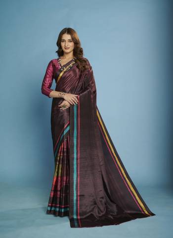 Attractive These Fastive And Party Wear Saree in Fine Colored.These Saree And Blouse is Fabricated On Malai Crepe Silk.Its Beautified With Designer Digital Printed.