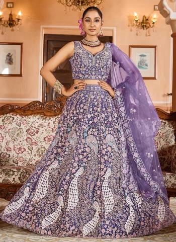 Attrective Looking This Party Wear Fine Color Fancy Heavy Designer Choli And Lahenga Fabriced On Net And Dupatta Net In Fabricated Beautified With Attrective Designer Heavy Sequance,Thread Embroidery Work. Buy Now.