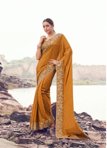 Attrective This Party wear Saree Paired With Blouse.This Saree Are Satin Jacquard Silk And Blouse Are Tissue Silk Based Fabric With Weaving Jari Designer With Sequance,Jari,Thread Embroidery,Beads,Stone,Tassels Work. Buy This Pretty Saree Now.