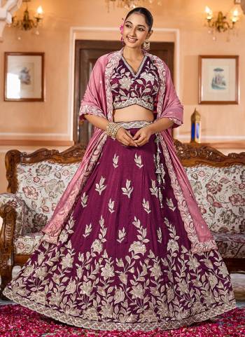 Attrective Looking This Party Wear Fine Color Fancy Heavy Designer Choli And Lahenga Fabriced On Silk And Dupatta Silk In Fabricated Beautified With Attrective Designer Sequance Embroidery Work. Buy Now.