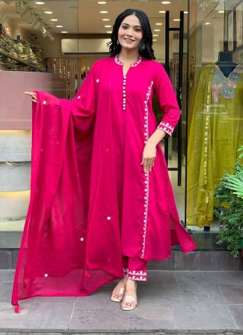 Garb These Suit in Fine Colored Pair With Bottom And Dupatta.These Top And Bottom Are Fabricated On P V Chanderi Pair With Chanderi Dupatta.Its Beautified With Designer Embroidery Work.