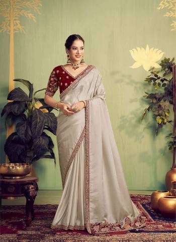 Look Attractive These Designer Party Wear Fancy Saree in Fine Colored.These Saree Are Upada Silk And Blouse Velvet is Fabricated.Its Beautified Fancy Designer Embroidery, Hand Work.