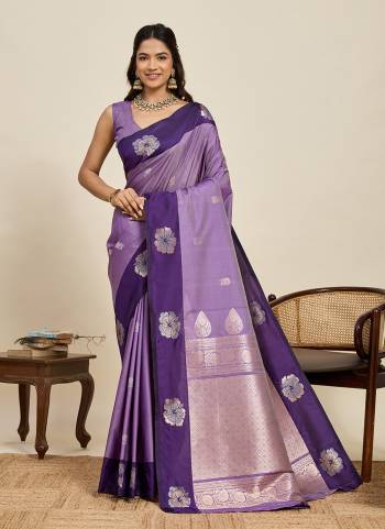 Attractive This Party Wear Saree Paired With Blouse.This Saree And Blouse Are Soft Silk Fabric With Woven Jari Designer. Buy This Pretty Saree Now.