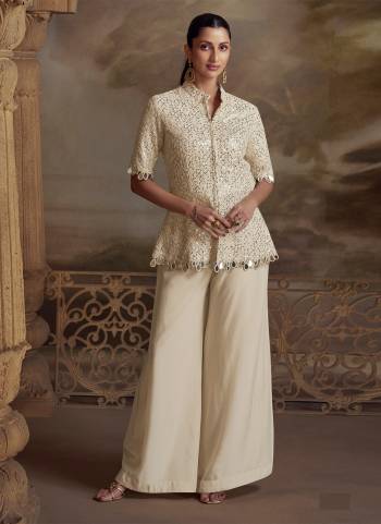 Attractive These Party Wear Free Size Stitched Plazzo Suit in Fine Colored Pair.These Top And Bottom Are Georgette And Pair With Santoon Inner.Its Beautified With Heavy Designer Embroidery Work.