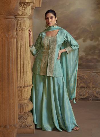 Attractive These Party Wear Free Size Stitched Plazzo Suit in Fine Colored Pair With Dupatta.These Top And Bottom Are Viscose And Dupatta Are Chiffon And Pair With Santoon Inner.Its Beautified With Heavy Designer Embroidery Work.