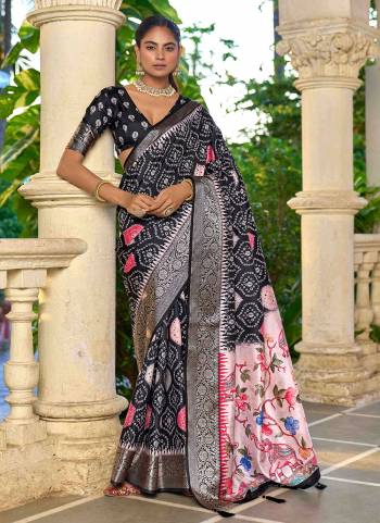 Looking These Traditinol Party Wear Saree in Fine Colored.These Saree Are Silk And Blouse is Fabricated On Silk Pair.Its Beautified With Woven Designer,Bandhani Ajrakh Printed.