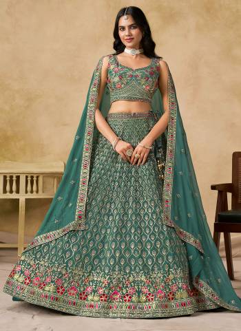 For A Designer Look,Grab These Party Wear Lehenga Choli in Fine Colored.These Lehenga And Blouse Are Fabricated On Georgette Pair With Dupatta Are Georgette.Its Beautified With Designer Thread,Sequance Embroidery Work.