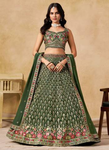 For A Designer Look,Grab These Party Wear Lehenga Choli in Fine Colored.These Lehenga And Blouse Are Fabricated On Georgette Pair With Dupatta Are Georgette.Its Beautified With Designer Thread,Sequance Embroidery Work.
