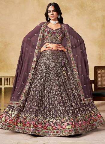 For A Designer Look,Grab These Party Wear Lehenga Choli in Fine Colored.These Lehenga And Blouse Are Fabricated On Georgette Pair With Dupatta Are Georgette.Its Beautified With Designer Thread,Sequance Embroidery Work.