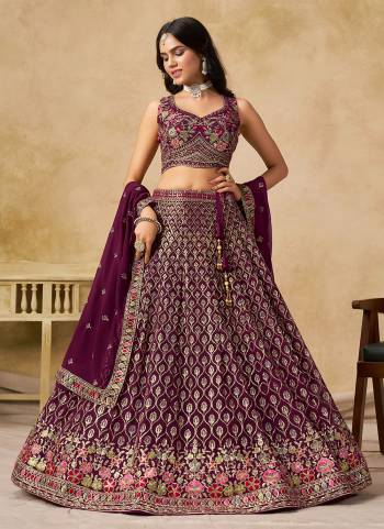 For A Designer Look,Grab These Party Wear Lehenga Choli in Fine Colored.These Lehenga And Blouse Are Fabricated On Georgette Pair With Dupatta Are Georgette.Its Beautified With Designer Thread,Sequance Embroidery Work.