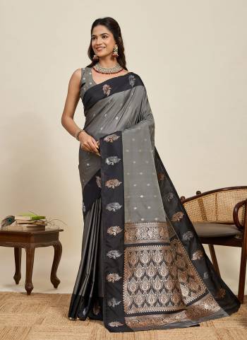 Attractive This Party Wear Saree Paired With Blouse.This Saree And Blouse Are Soft Silk Fabric With Woven Jari Designer. Buy This Pretty Saree Now.