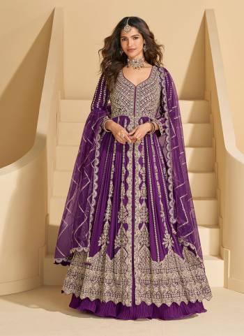 Attractive These Party Wear Free Size Stitched Anarkali Suit in Fine Colored Pair.These Top And Dupatta Are Chinon And Pair With Santoon Inner.Its Beautified With Heavy Designer Embroidery Work.
