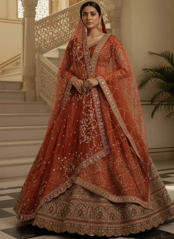 For A Fancy Designer Look,Grab These Lehenga Choli With Dupatta in Fine Colored.These Lehenga And Choli Are Gadhwal Silk And Dupatta Are Fabricated On Soft Net Pair.Its Beautified With Heavy Fancy Lace, Sequance,Chapat Jari,Thread Embroidery Work. 