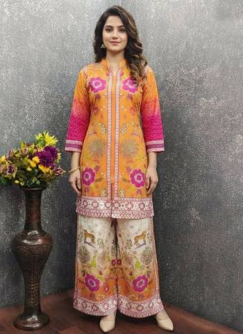Grab These Beautiful Looking Readymade Co Ord Top With Bottom.These Top And Bottom is Fabricated On Rayon.Its Beautified With Designer Digital Printed.