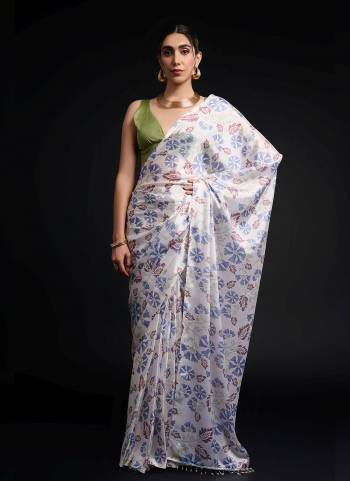 Grab These Ready To Wear Saree in Fine Colored.These Saree is Fabricated On Chinon Pair With Banglori Silk Blouse.Its Beautified Designer Digital Printed.