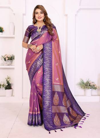 Garb These Festive And Party Wear Saree in Fine Colored.These Saree And Blouse is Fabricated On South Soft Silk.Its Beautified With Woven Rich Pallu,Jari Designer.