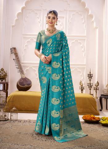 Garb These Festive And Party Wear Saree in Fine Colored.These Saree And Blouse is Fabricated On Roop Silk.Its Beautified With Weaving Jari Designer.