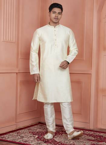 Looking These Party Wear Mans Wear Kutra Payjama wearing this fashionable. These Kurta Are Jacquard Silk And Payjama Art Silk finest Fabriced With Woven Designer With Embroidery Work.
