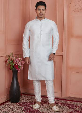 Looking These Party Wear Mans Wear Kutra Payjama wearing this fashionable. These Kurta Are Jacquard Silk And Payjama Art Silk finest Fabriced With Woven Designer With Embroidery Work.