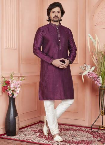 Looking These Party Wear Mans Wear Kutra Payjama wearing this fashionable. These Kurta Are Jacquard Silk And Payjama Art Silk finest Fabriced With Woven Designer With Embroidery Work.
