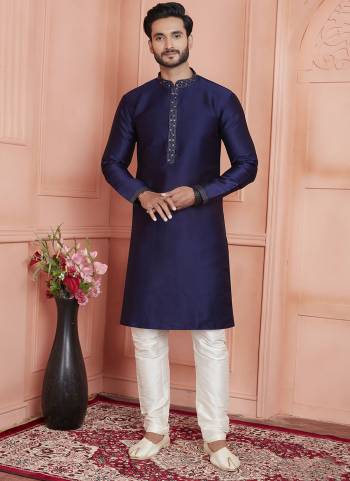Looking These Party Wear Mans Wear Kutra Payjama wearing this fashionable. These Kurta Are Jacquard Silk And Payjama Art Silk finest Fabriced With Woven Designer With Embroidery Work.