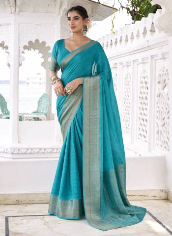 Garb These Festive And Party Wear Saree in Fine Colored.These Saree And Blouse is Fabricated On Chinon.Its Beautified With Weaving Jari Designer.